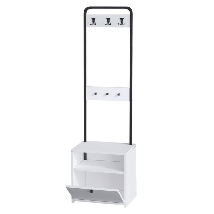 Hanah Home Recibidor Tina Blanco y Negro